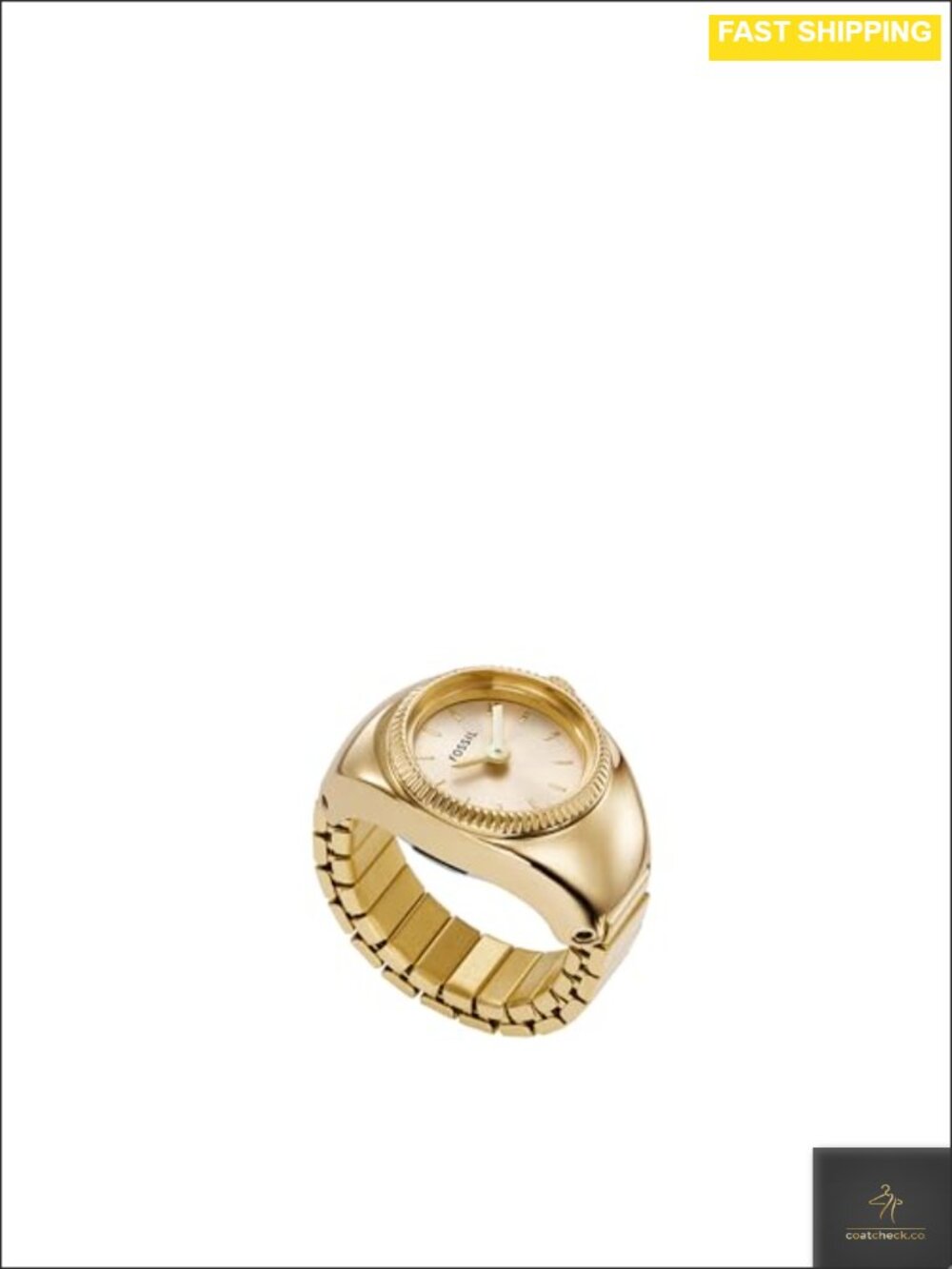 Fossil Quartz Stainless Steel Ring Watch for Women, Water Resistant, Analog,